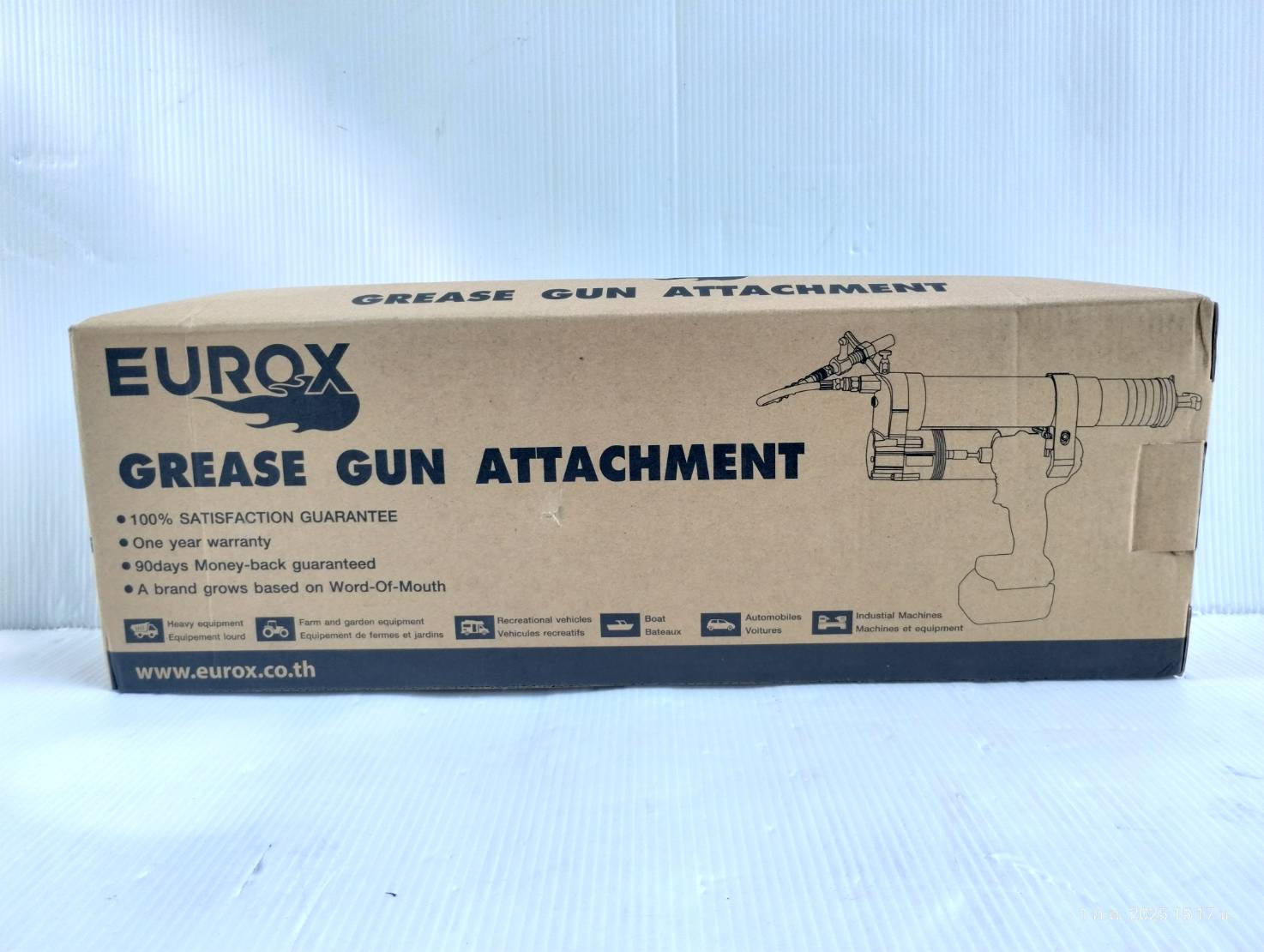 EUROX กระบอกอัดจารบี 18นิ้ว 400CC ต่อสว่าน GG01 (ไม่รวมสว่าน)