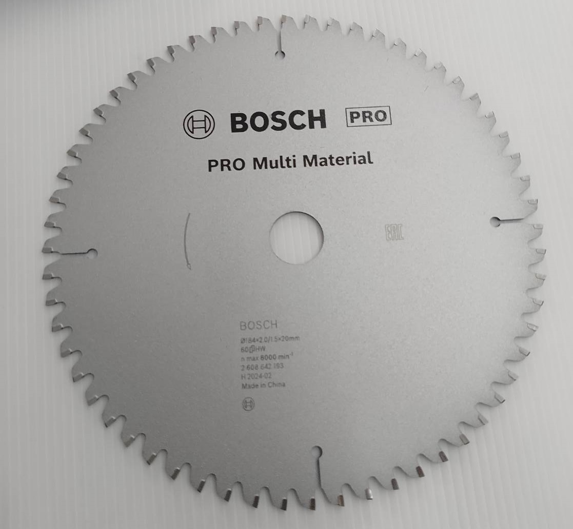 ใบเลื่อยวงเดือน Pro Multi Material 7"x60T BOSCH 2608642193