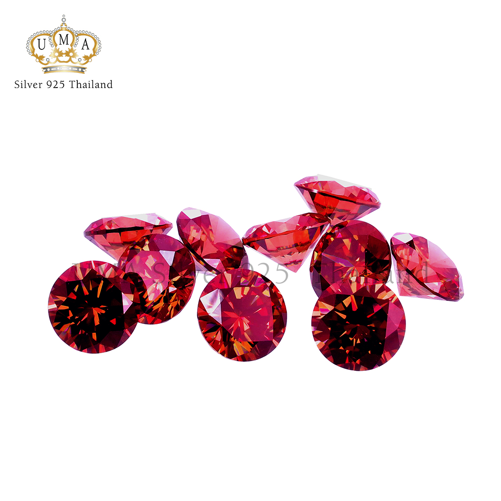 เพชรCZ 6A ทรงกลม การ์เน็ต สีแดงเข้ม (Garnet Dark ROUND CZ) - Size 2.20mm - 1แพ็ค - 500เม็ด