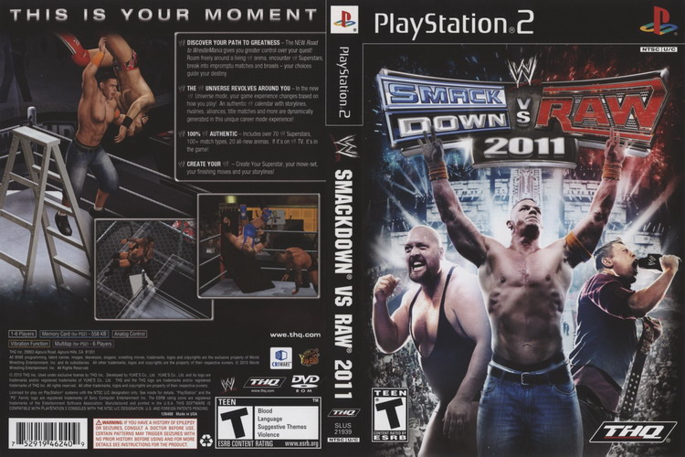 WWE SMACK DOWN VS RAW 2011 [US : DVD5 1 Disc]