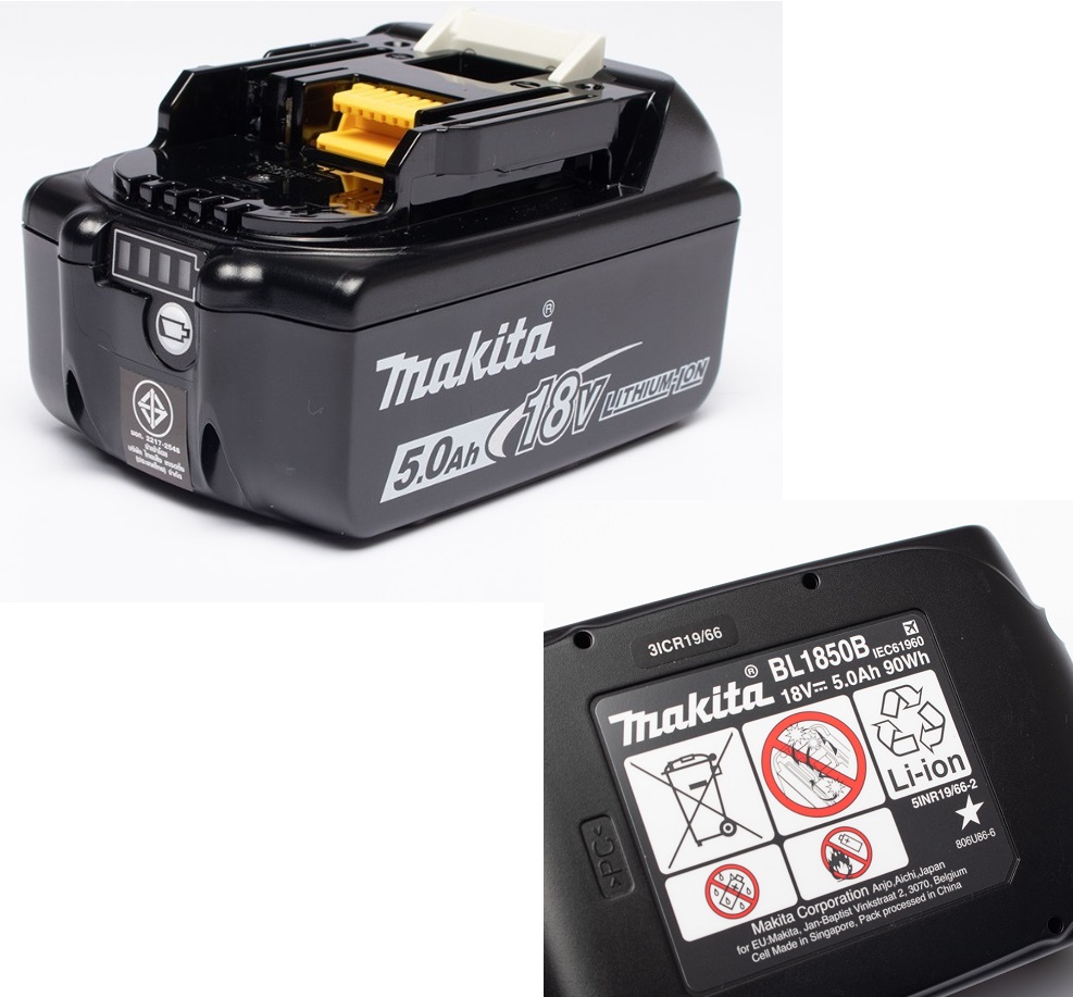 ชุดBL1850BX2+DC18RC+MAKPAC MAKITA MKP1RT182
