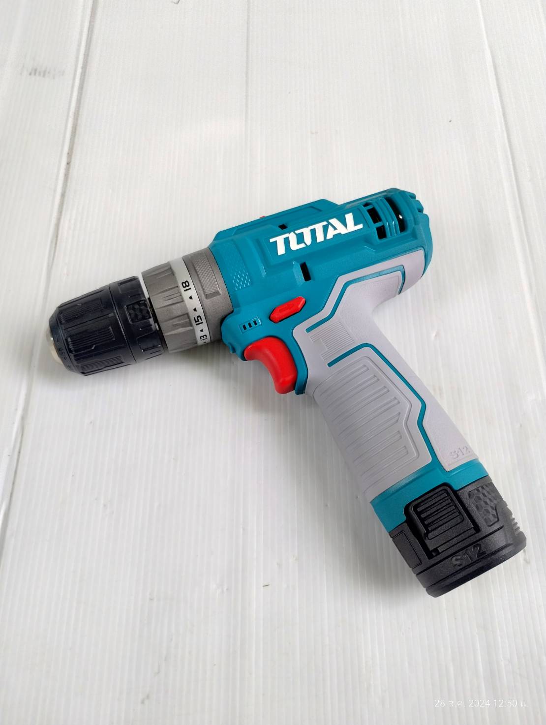 สว่านกระแทก12V+ดอกไขควง+ดอกสว่าน TOSLI240467 TOTAL