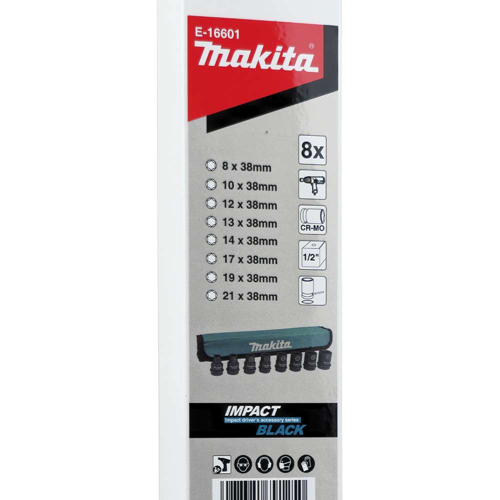 ชุดลูกบล๊อก1/2 8ตัวชุด E-16601 MAKITA