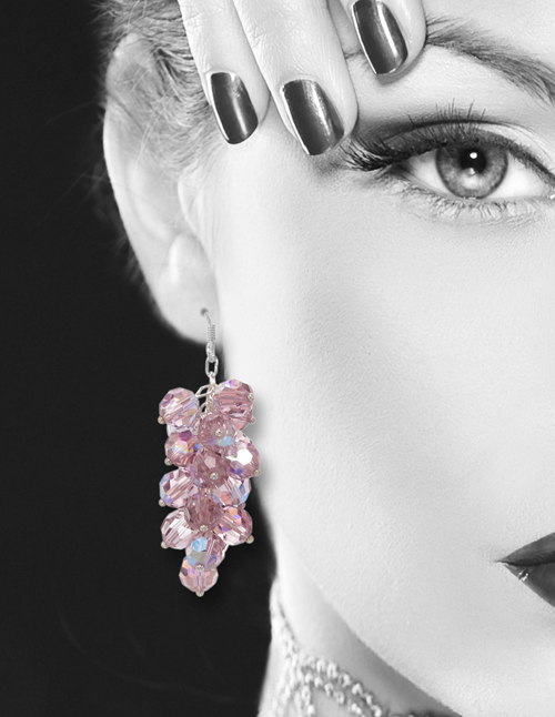 ต่างหูคริสตัล - Crystal swarovski earrings