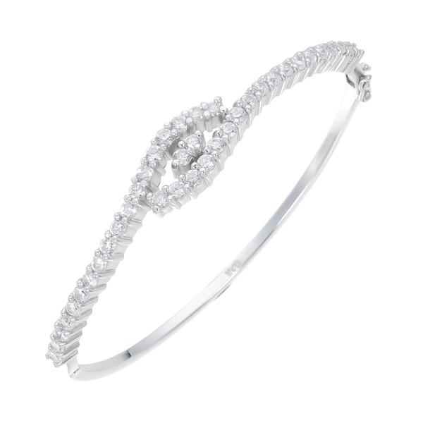 กำไลเพชรเงินแท้925ประดับเพรชแท้สวิส เกรดดี น้ำใส