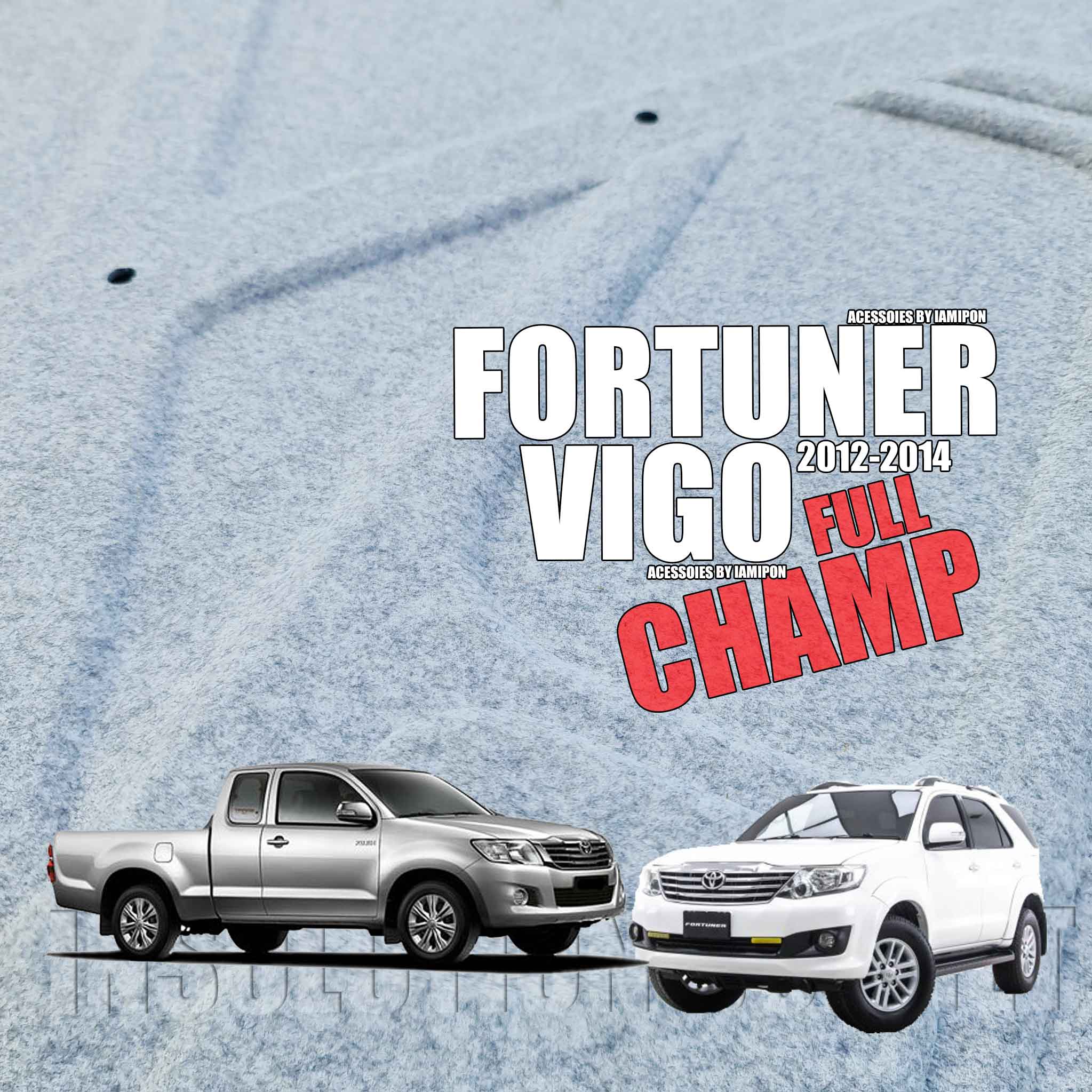 แผ่นกันความร้อนฝากระโปรง FORTUNER & VIGO CHAMP 2012-2014 ตรงรุ่น
