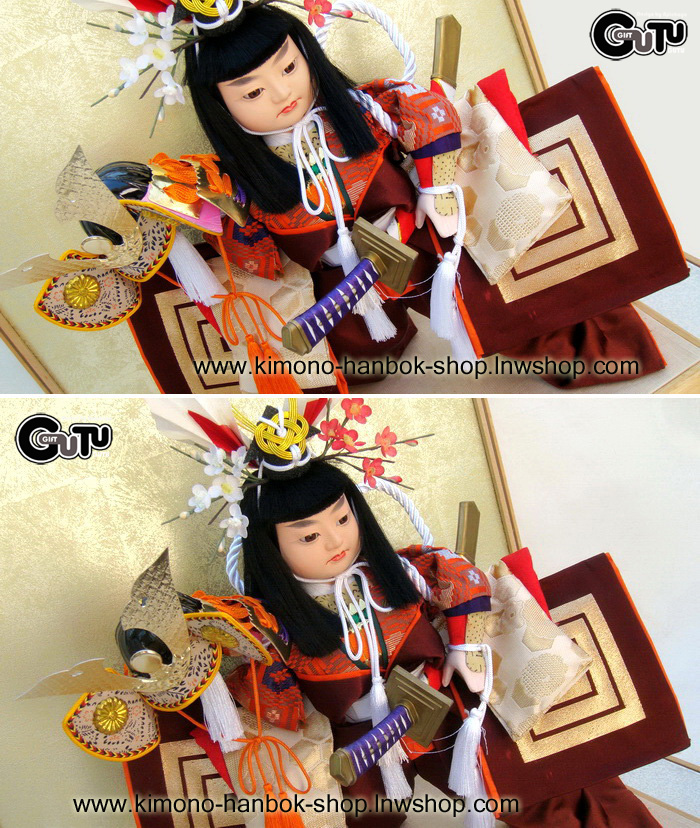 大将 : たいしょう ตุ๊กตานักรบญี่ปุ่น+ตู้กระจก(M)