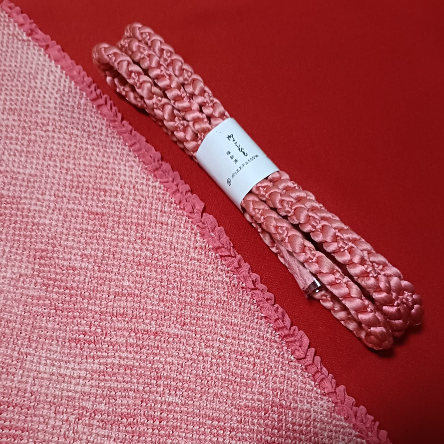 setผ้าชิโบริ+เชื่อกประดับโอบิ ชมพู05