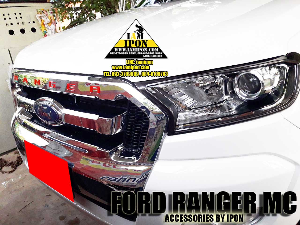3D CHARACTER FRONT GRILL FORD RANGER MC ตัวหนังสือติดกระจังหน้าฟอร์ดเรนเจอร์ MC
