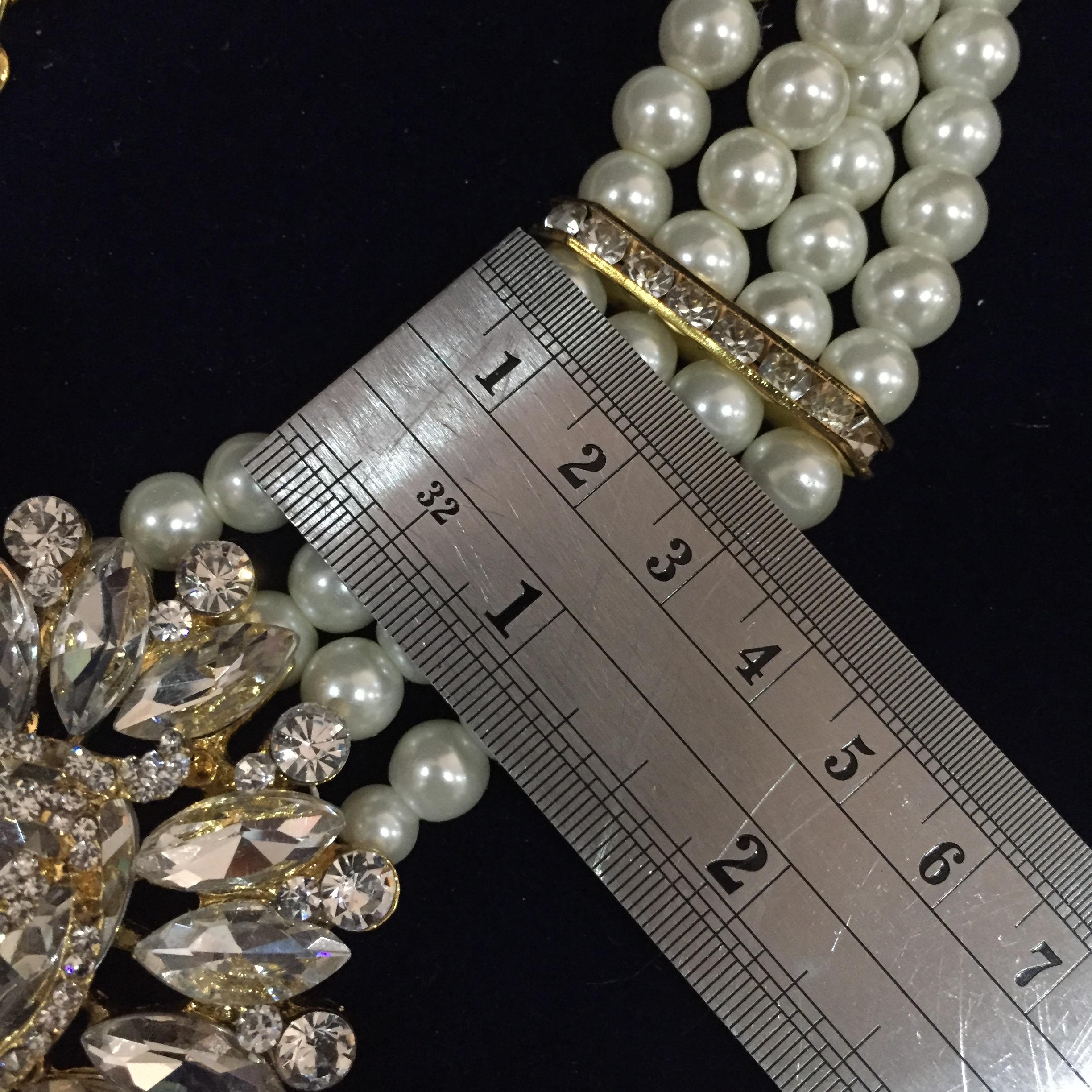 (พร้อมส่ง) เข็มขัดมุก008 (ตำหนิเพชร 1 จุด)