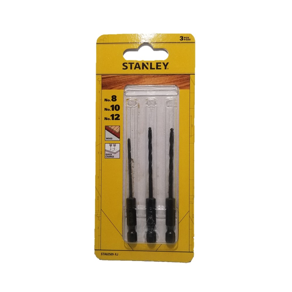 ดอกสว่านหกเหลี่ยม3ชิ้น 4/5/6มม. STA62509-XJ STANLEY