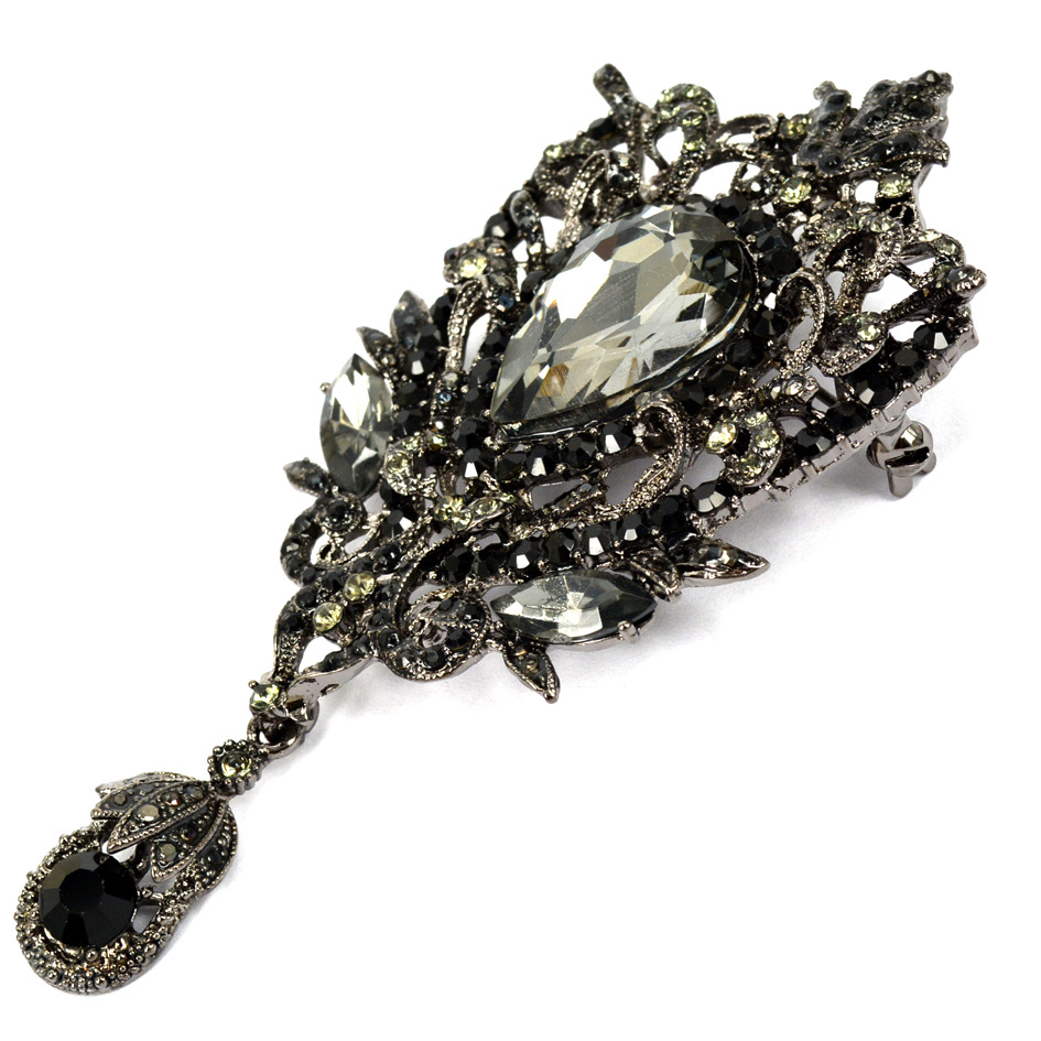 (พร้อมส่ง) เข็มกลัด 044-สีดำ