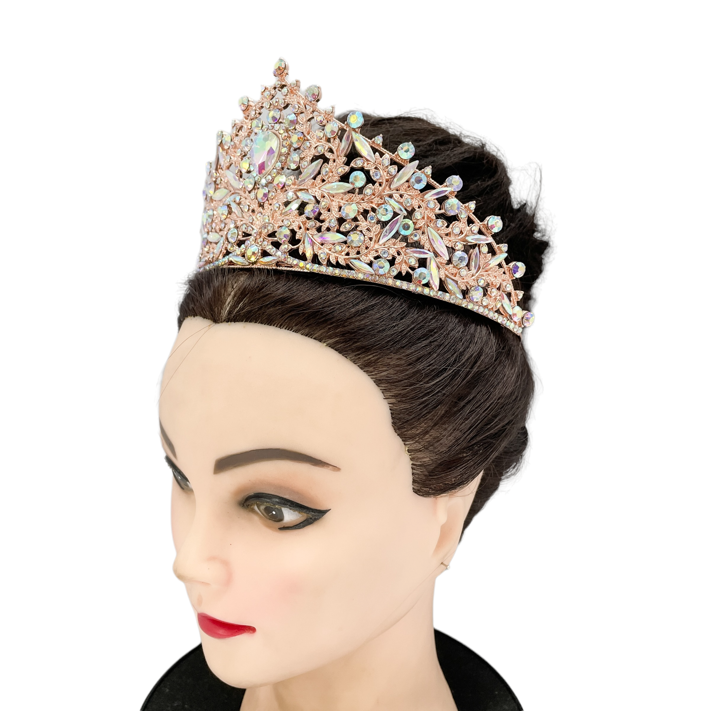 (พร้อมส่ง) เทียร่า 354 สีโรสโกลด์ งานสวย ปราณีต QCเพชรทุกเม็ด สินค้าพร้อมส่งจากไทย