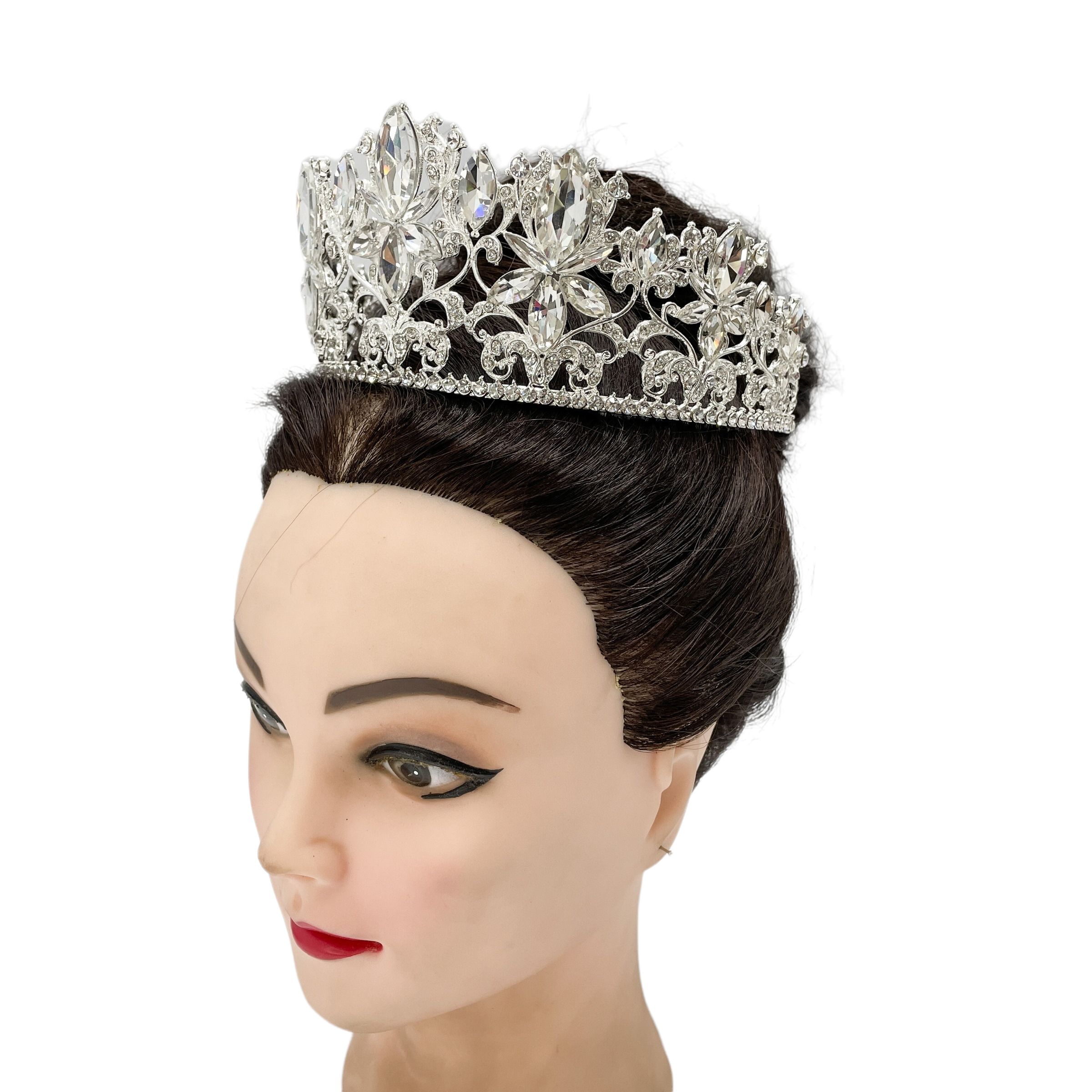 (พร้อมส่ง) เทียร่า 353 สีเงิน งานสวย ปราณีต QCเพชรทุกเม็ด สินค้าพร้อมส่งจากไทย