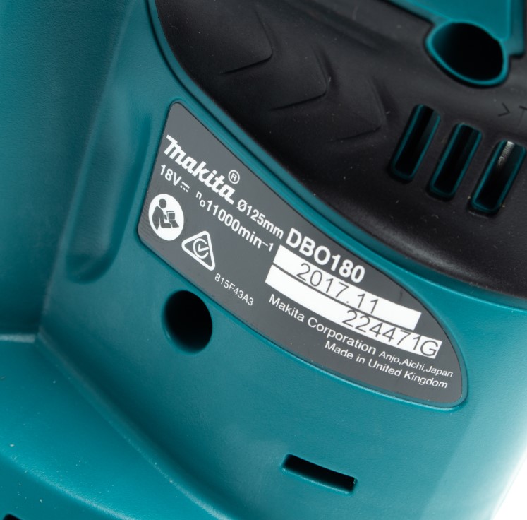 ขัดกระดาษทรายไร้สาย5" 18V DBO180Z MAKITA