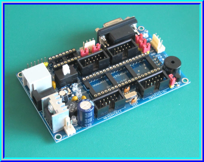 1x บอร์ดไมโครคอนโทรลเลอร์ PIC16F/PIC18F พร้อมไอซี PIC16F887-I/P
