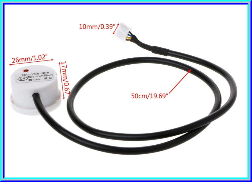 1x XKC-Y25-V เซ็นเซอร์ตรวจจับระดับน้ำ ของเหลว 5-24Vdc