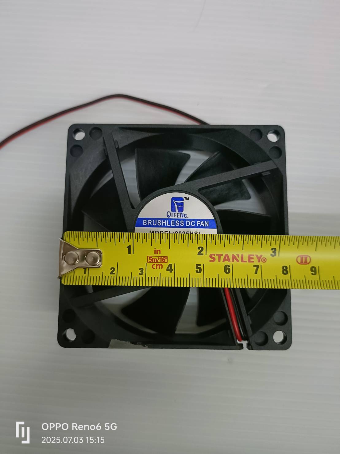 QIFENG พัดลม24V / 0.25A 3" 80*80*25mm. 8025HSL