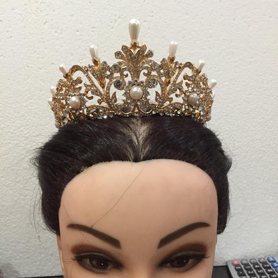 (พร้อมส่ง) มงกุฎ 019 สีทอง