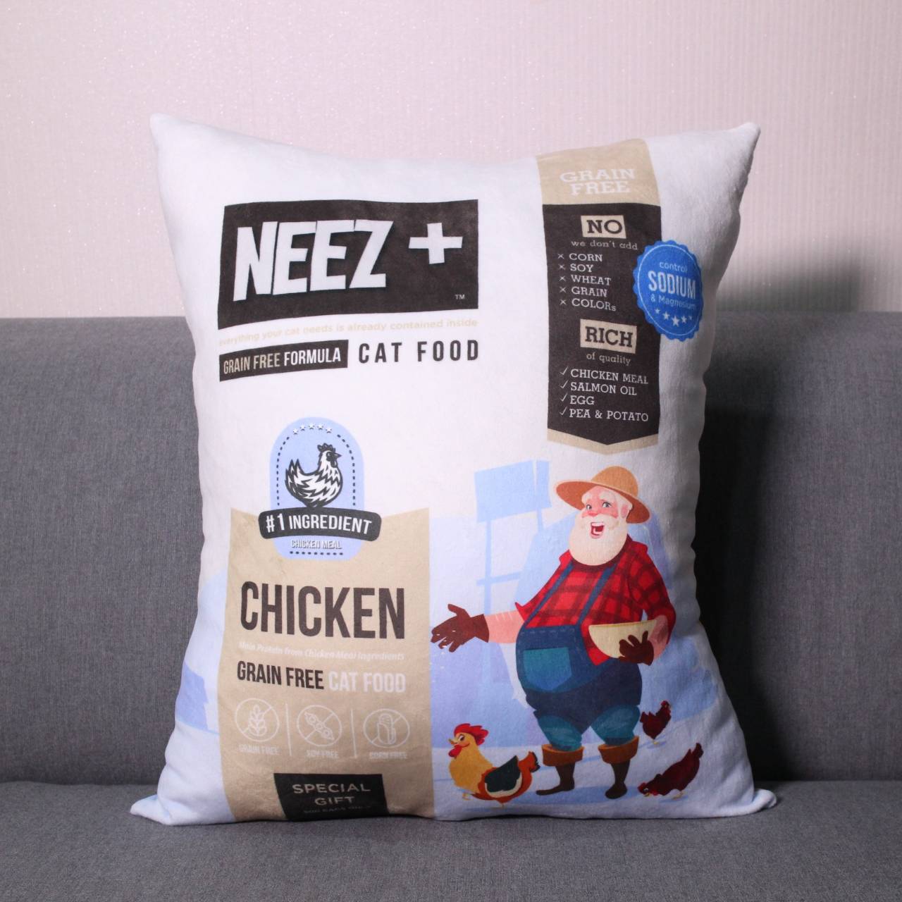 NEEZ+อาหารแมว นีซพลัส เกรนฟรี พรีเมี่ยมสำหรับน้องแมว 🐥สูตรแมวใหญ่ 10 กิโล 1950.- เหมาะกับแมวโต อายุ 4 เดือน-12 ปี (ฟรีส่ง)