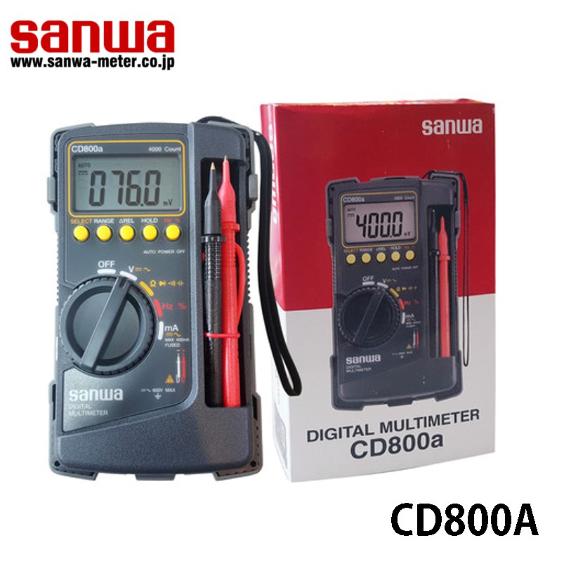 มิเตอร์วัดไฟดิจิตอล CD800A SANWA