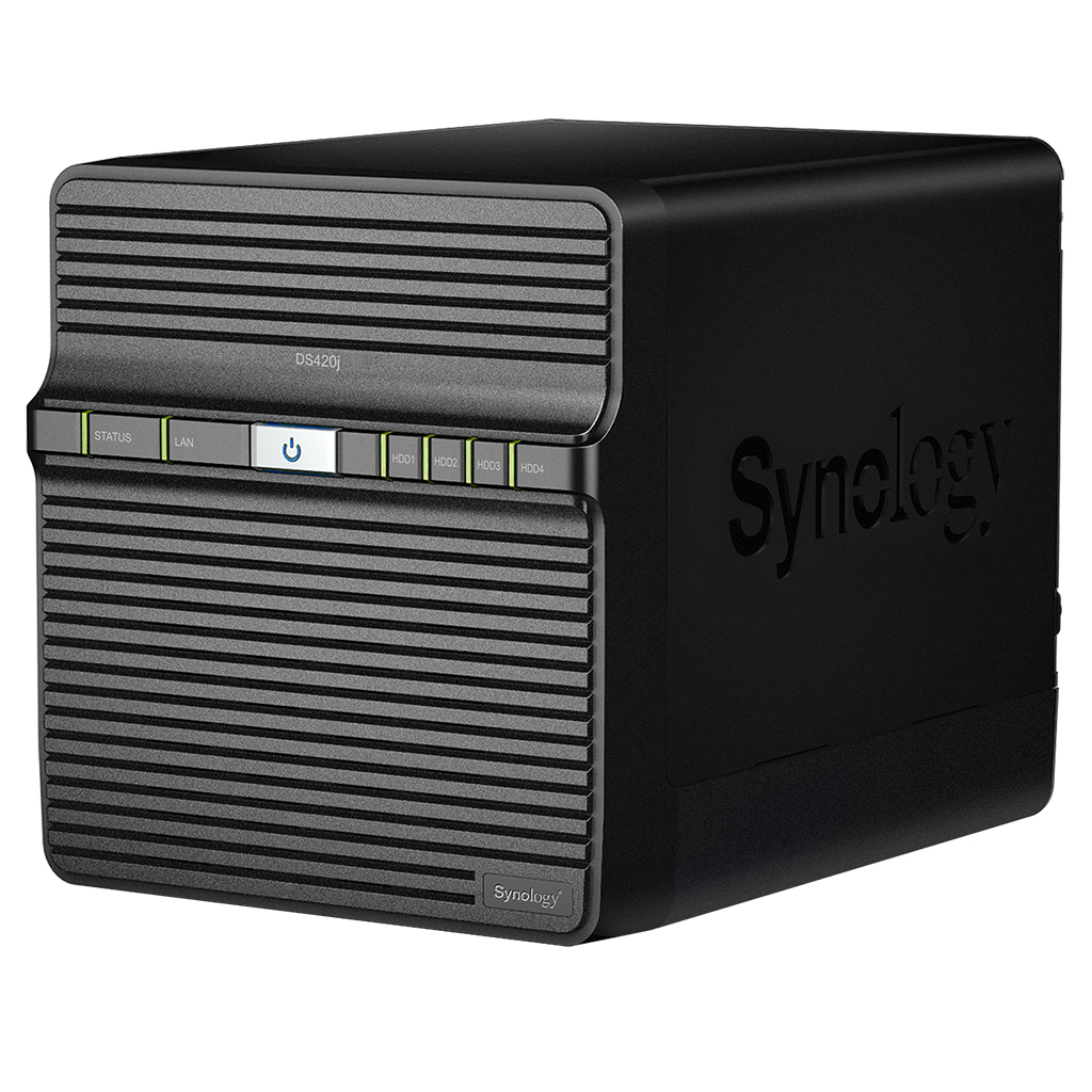 Synology Diskstation DS420j 4-bay DiskStation, Quad Core 1.4 GHz, 1GB RAM