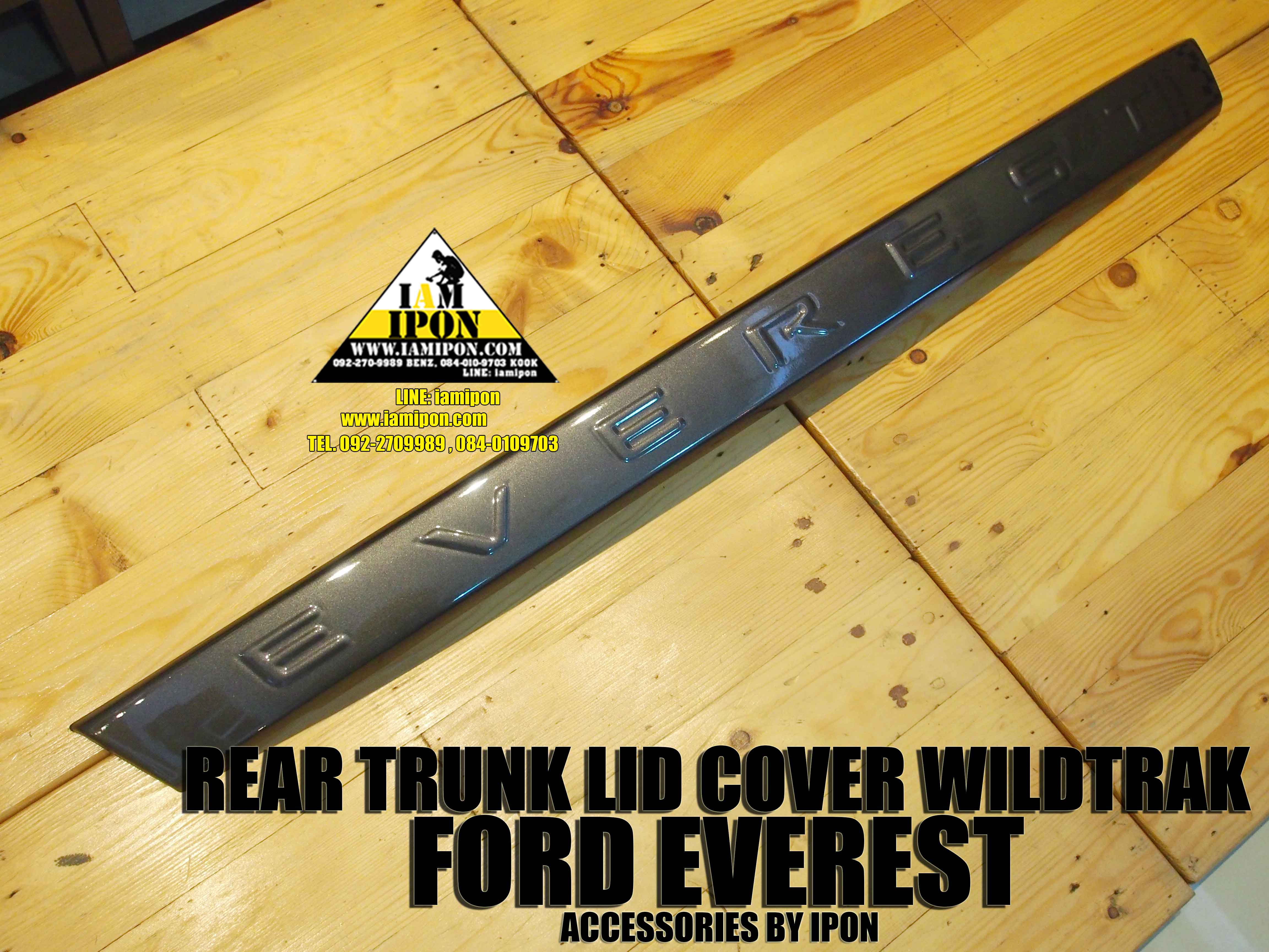 REAR TRUNK LID COVER FORD EVEREST WILDTRAK SPEC คาดคิ้วฝาท้ายสีไวล์ดแทรคฟอร์ดเอเวอเรสต์