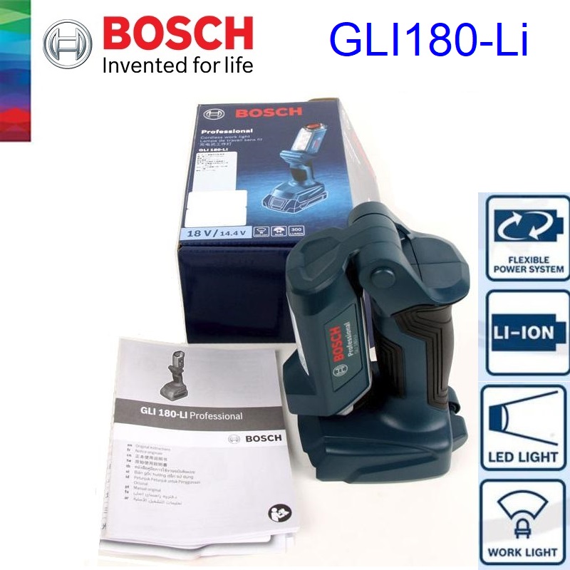 ไฟฉายไร้สาย GLI180-Li BOSCH Solo