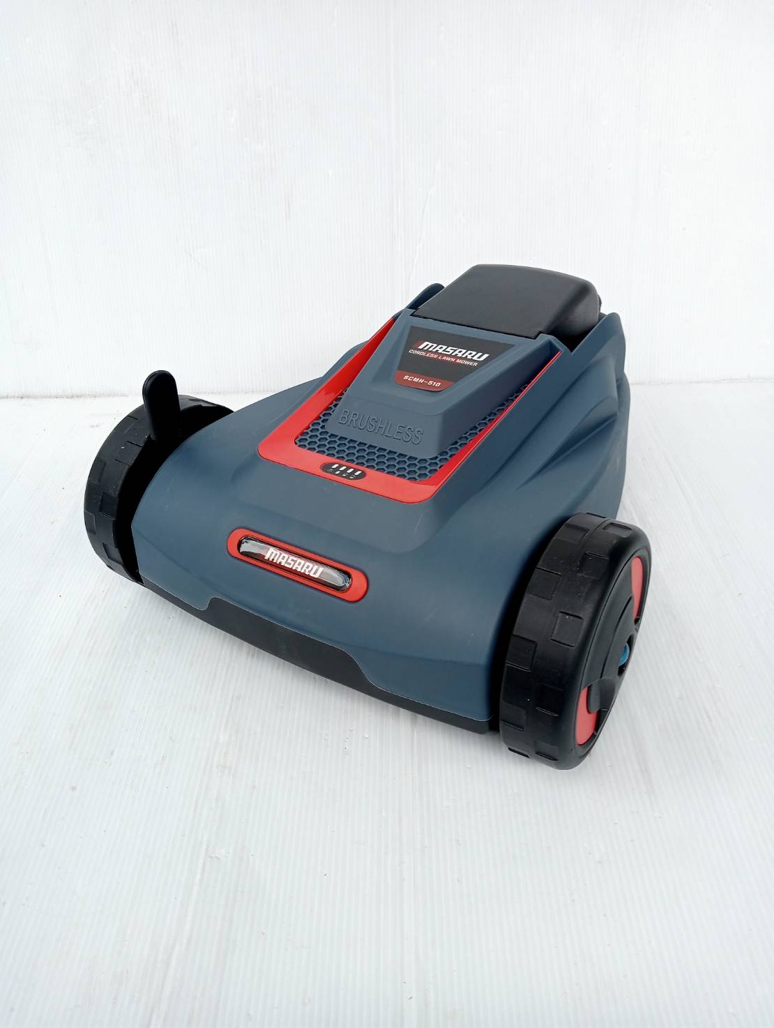 MASARU รถเข็นตัดหญ้า 2 ล้อ รุ่น SCMH-510 รถตัดหญ้า 20V เครื่องตัดหญ้า 6000 R/MIN ปรับความสูงได้