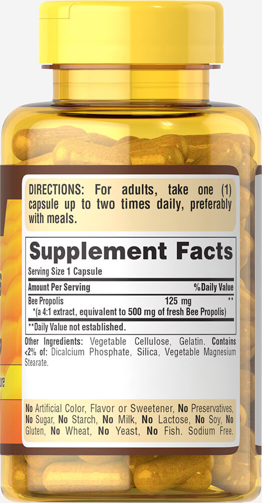 Puritan Bee Propolis 500 mg 100 Capsules