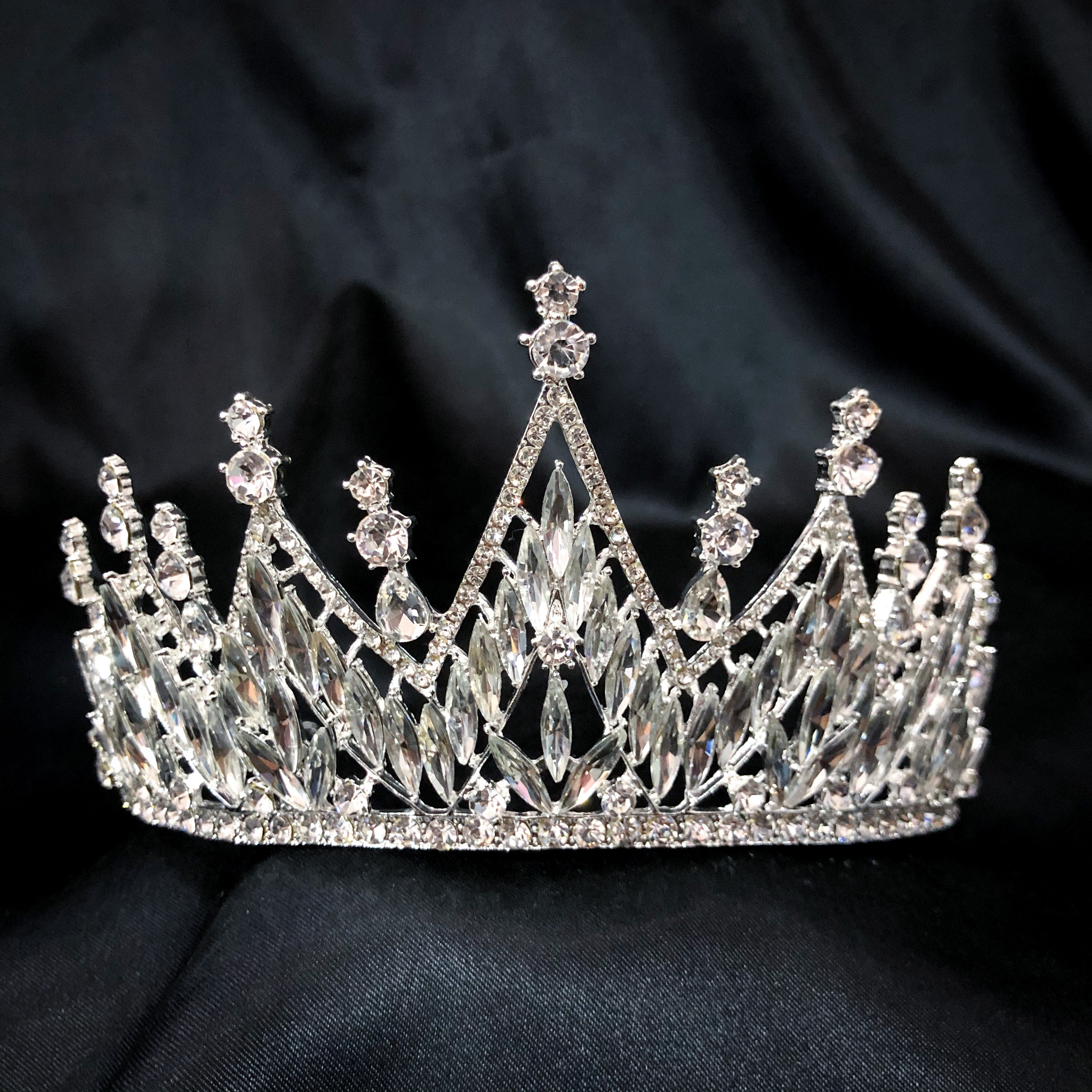 (พร้อมส่ง) เทียร่า 276 สีเงิน มงกุฎเจ้าหญิง ประกวด นางงาม พร้อมส่งในไทย