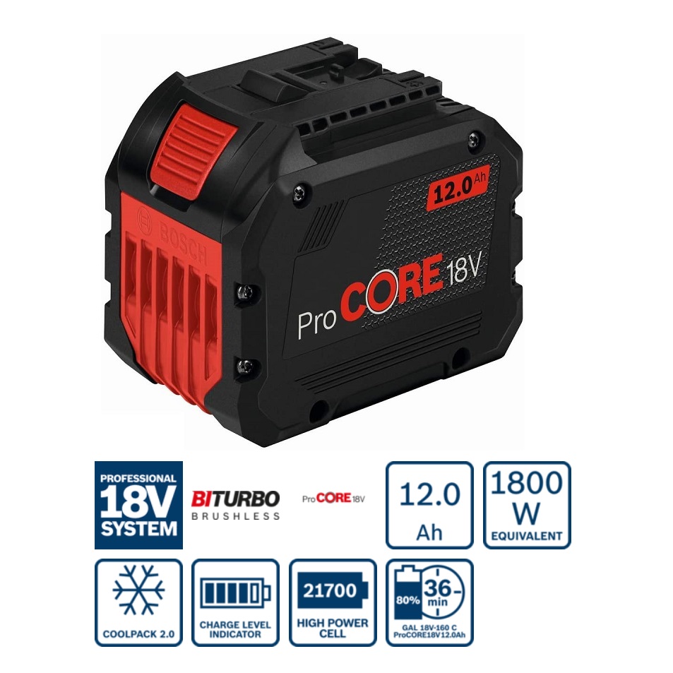 แบตเตอรี่ 18V / 12.0Ah ProCore BOSCH