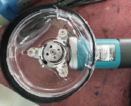 กาดดูดฝุ่นสำหรับใบเจียรบัว4" แบบใส