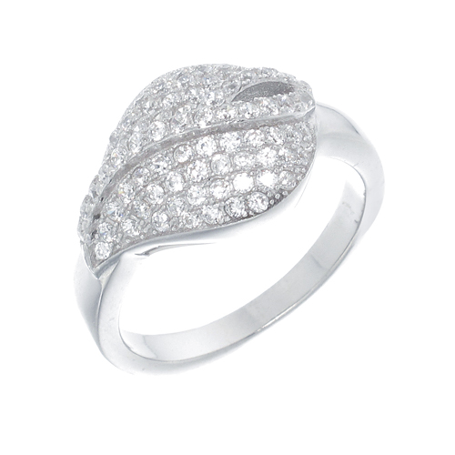 แหวนเงินแท้925เพรชประดับเพรชแท้สวิส เกรดดี น้ำใส