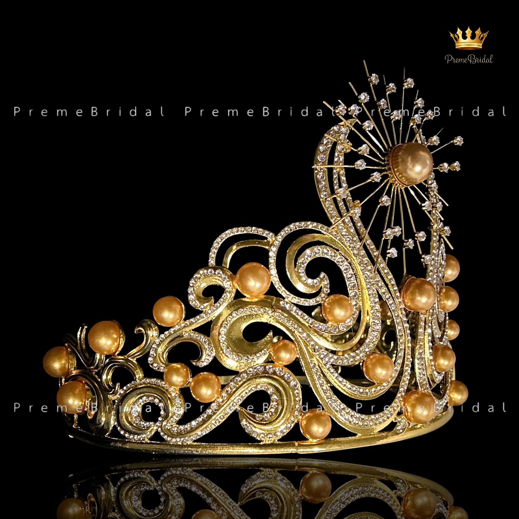 (พร้อมส่งจากไทย) มงกุฏ Miss Universe 2024 แบรนด์ Jewelmer งานโลหะฐานกลมปรับขนาดได้ ส่งด่วน ส่งจาก จ.อุบลราชธานี