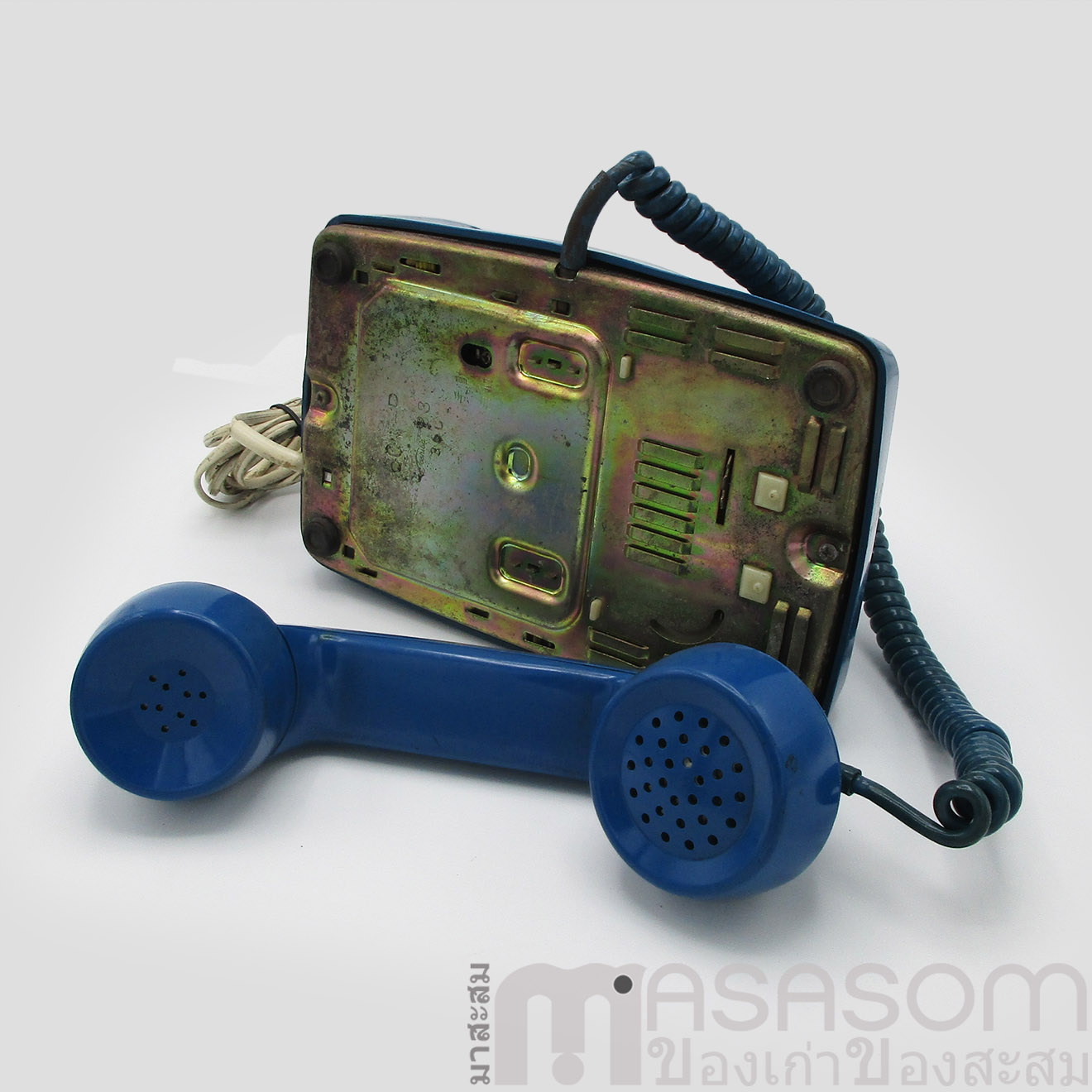 โทรศัพท์วินเทจสีน้ำเงิน