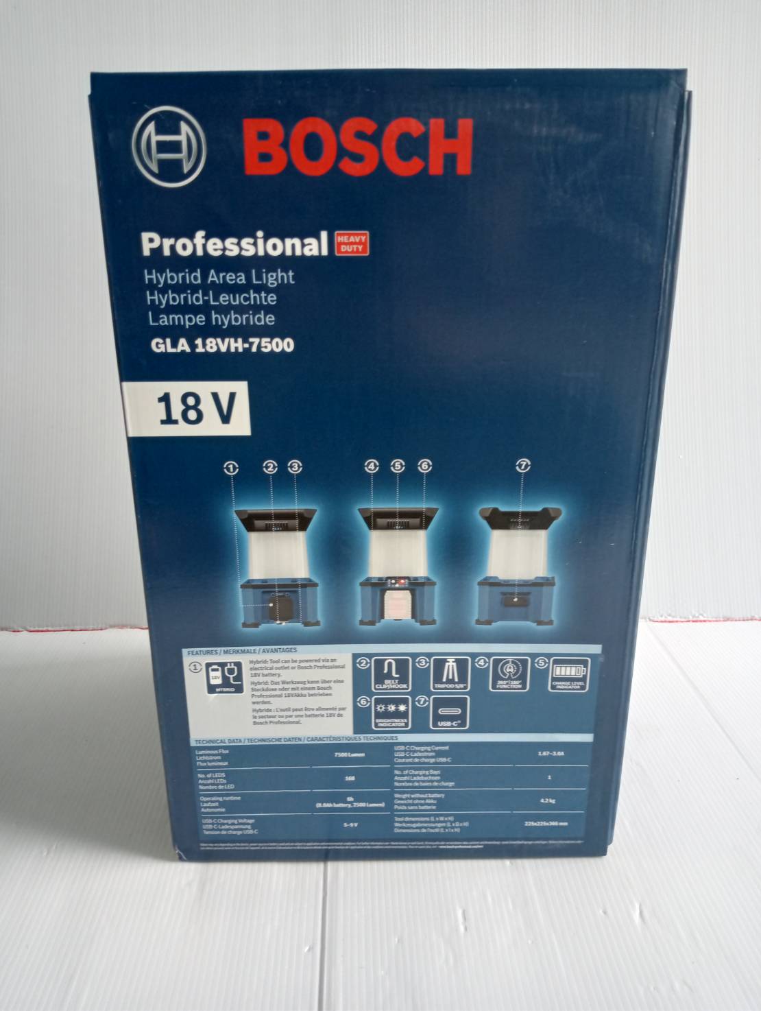 ไฟฉาย18V GLA18VH-7500 BOSCH SOLO