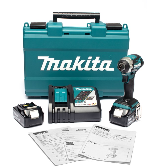 ไขควงกระแทกไร้สาย1/4 DTD154RFE MAKITA