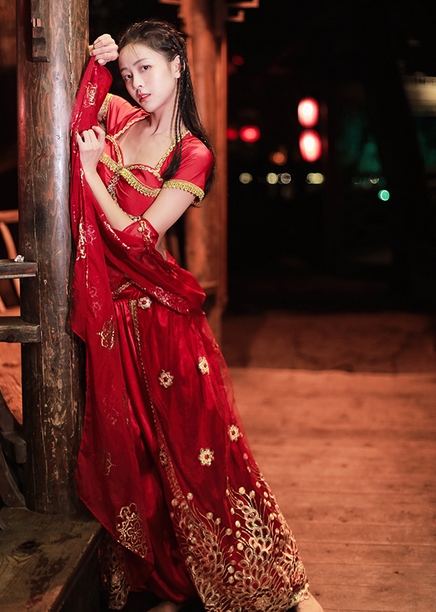 ชุดเจ้าหญิงเปอร์เซีย สีแดง