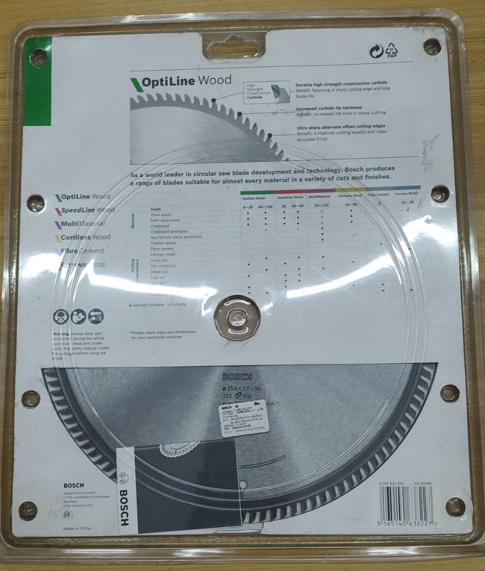 ใบเลื่อยวงเดือน10"X120T BOSCH