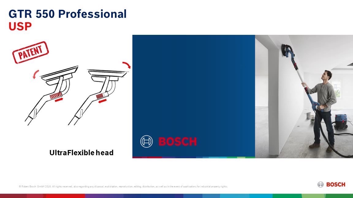 เครื่องขัดผนัง 9" GTR550 BOSCH