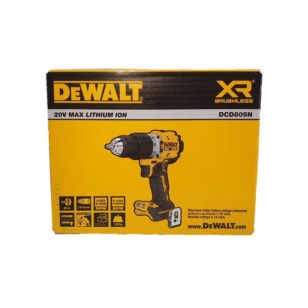 สว่านกระแทกไร้สาย20V DCD805N-B1 DEWALT