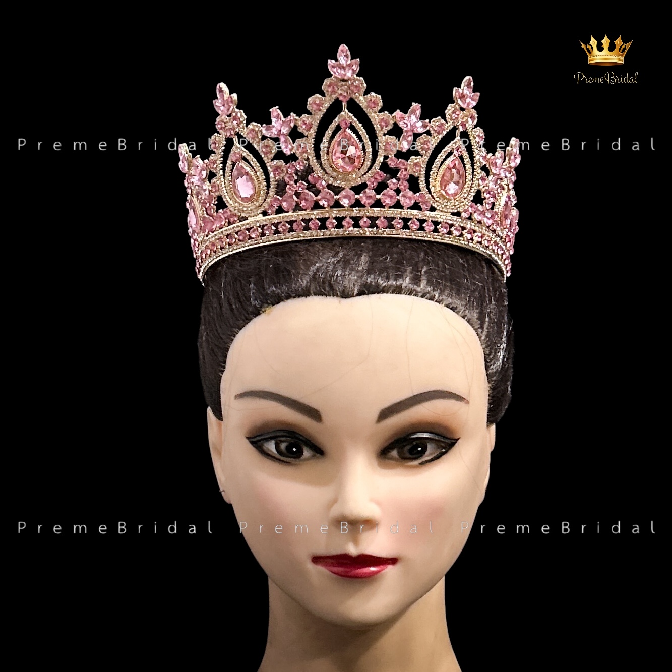 (พร้อมส่ง) เทียร่า 414 มงกุฎนางงาม ครึ่งหัว งานสวย ปราณีต QCเพชรทุกเม็ด สินค้าพร้อมส่งจากไทย