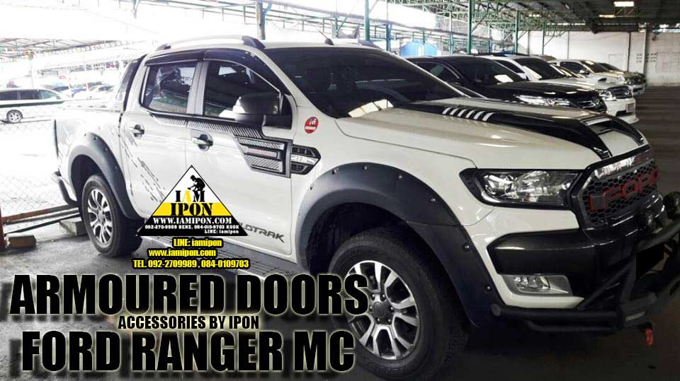 ARMOURED DOORS FORD RANGER T6-MC ORANGE PEEL ชุดกาบประตูด้านบนผิวส้มฟอร์ดเรนเจอร์ T6-MC