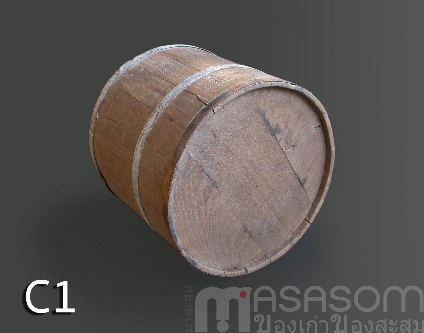 ถังไม้ตวงข้าวโบราณขนาด 20 ลิตร