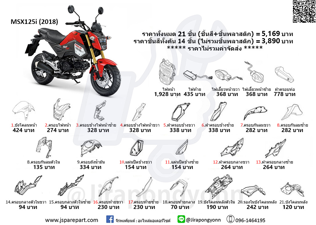 ชุดสี MSX125i SF (2018)
