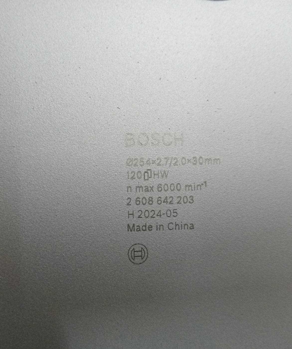 ใบเลื่อยวงเดือนตัดอลูมิเนียม 10"X120T BOSCH 2608642203