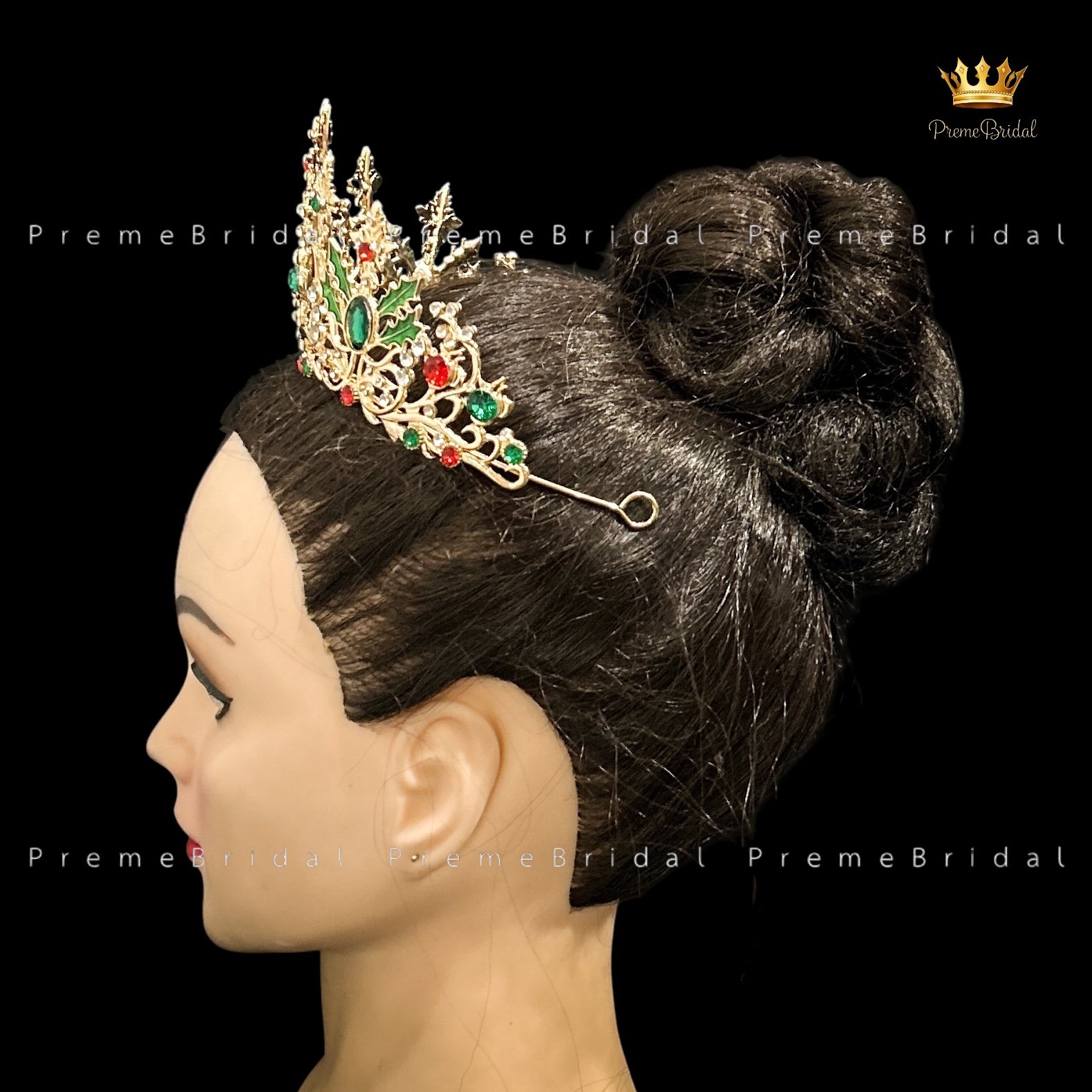 (พร้อมส่ง) มงกุฎคริสต์มาส 008 งานสวย ปราณีต QCเพชรทุกเม็ด สินค้าพร้อมส่งจากไทย