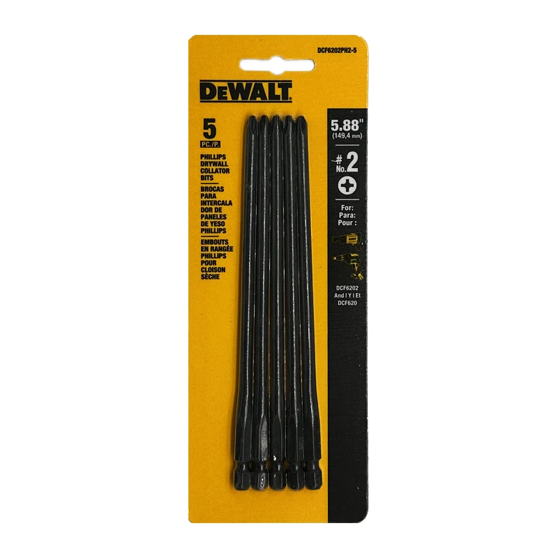 DEWALT ดอกไขควง PH2x149.4mm. DCF6202PH2-5 แพค 5 ดอก