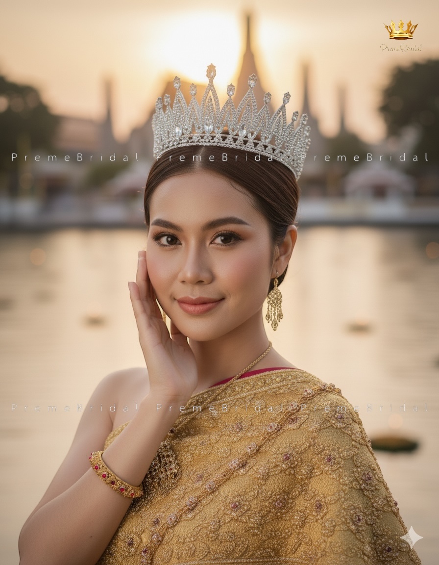 (พร้อมส่ง) เทียร่า 428 ครึ่งหัว งานเจ้าสาว งานสวย ปราณีต QCเพชรทุกเม็ด สินค้าพร้อมส่งจากไทย